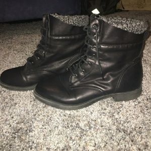 Combat Boots w/ Sweater Top